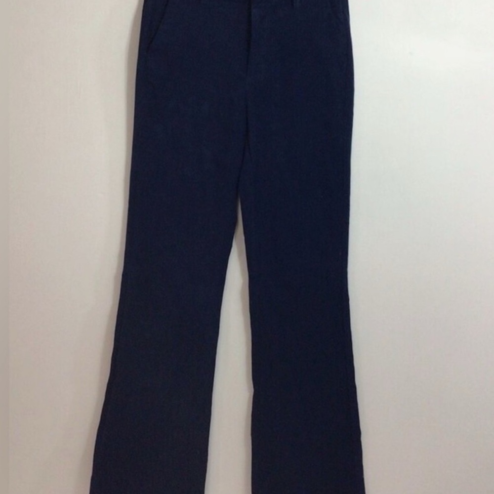 Outerknown Corduroy Trouser pants navy Organic Cotton belt loops wide leg 8